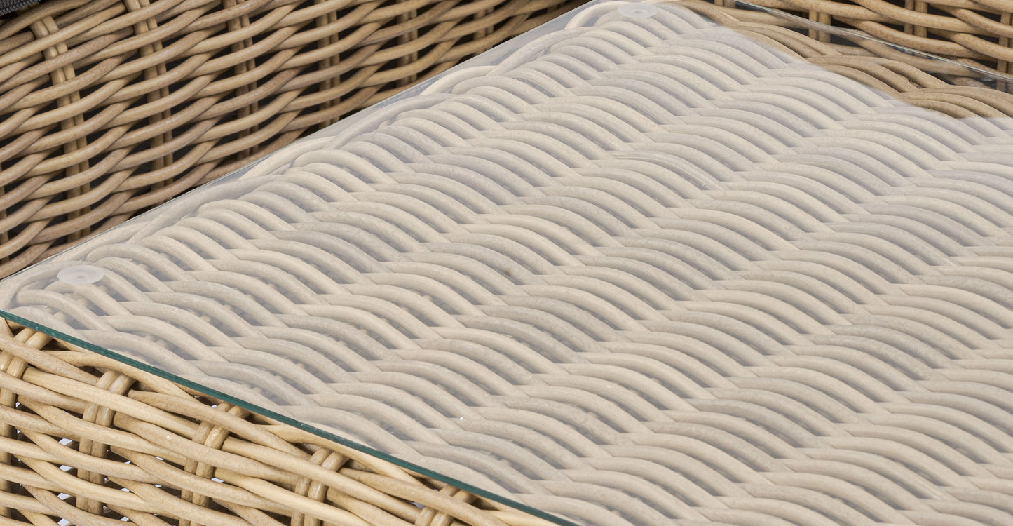 Set di divani ad angolo Puglia con tavolino da caffè