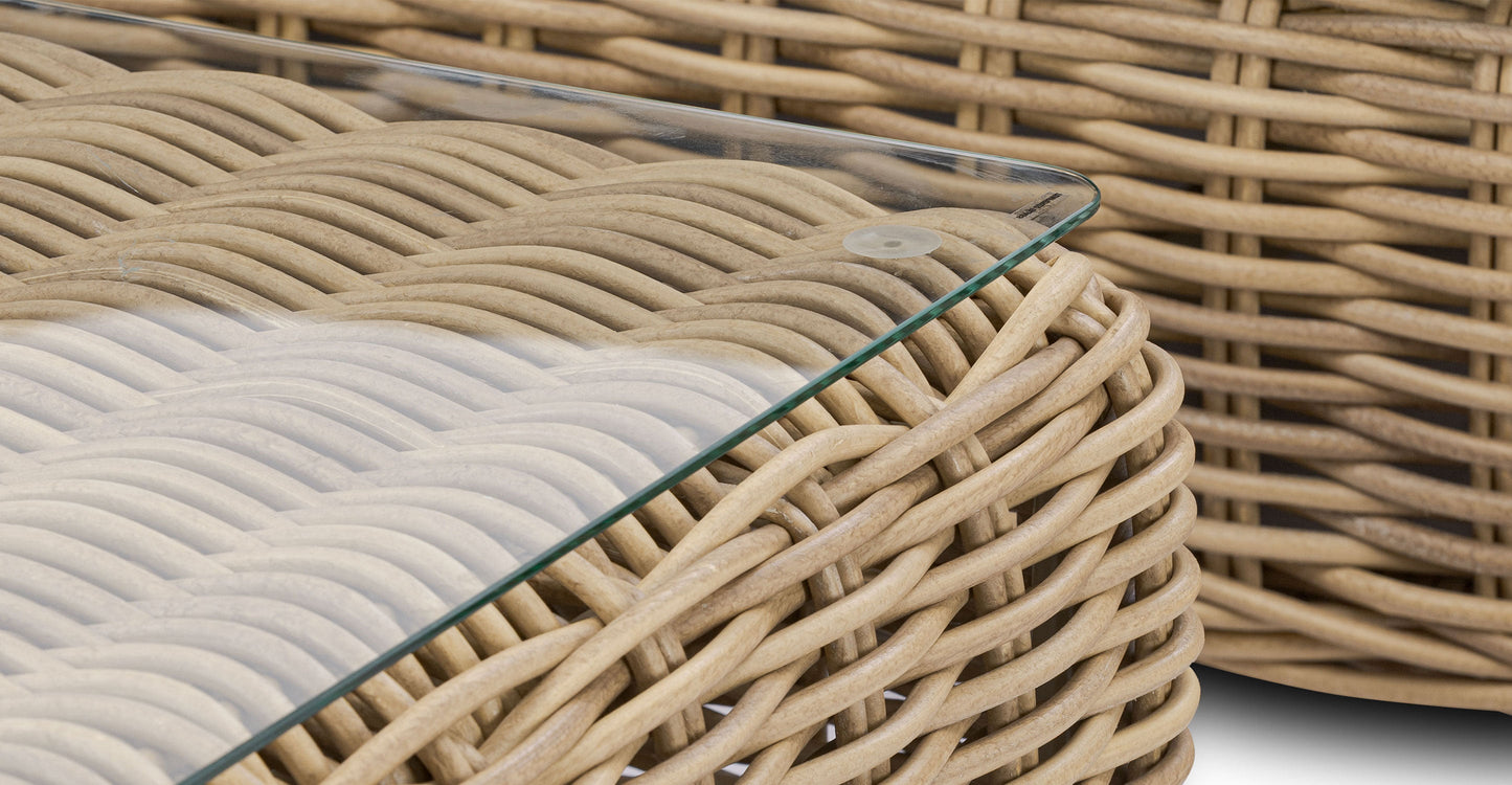 Set di divani ad angolo Puglia con tavolino da caffè