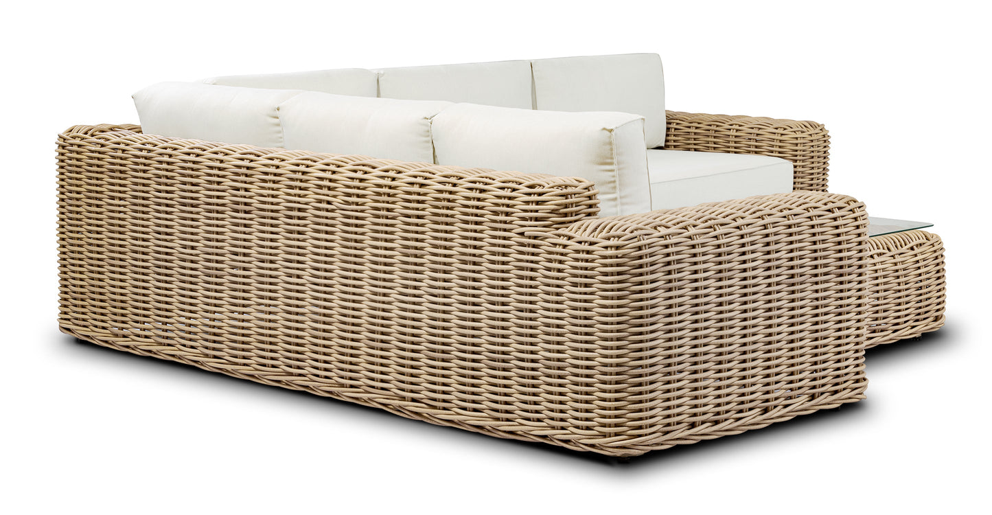 Set di divani ad angolo Puglia con tavolino da caffè