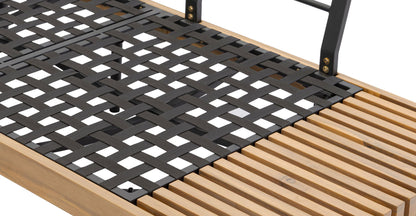 Divano angolare da esterno Lobos con tavolino da caffè