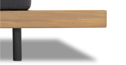 Divano angolare da esterno Lobos con tavolino da caffè