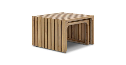 Divano angolare da esterno Lobos con tavolino da caffè