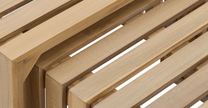 Divano angolare da esterno Lobos con tavolino da caffè