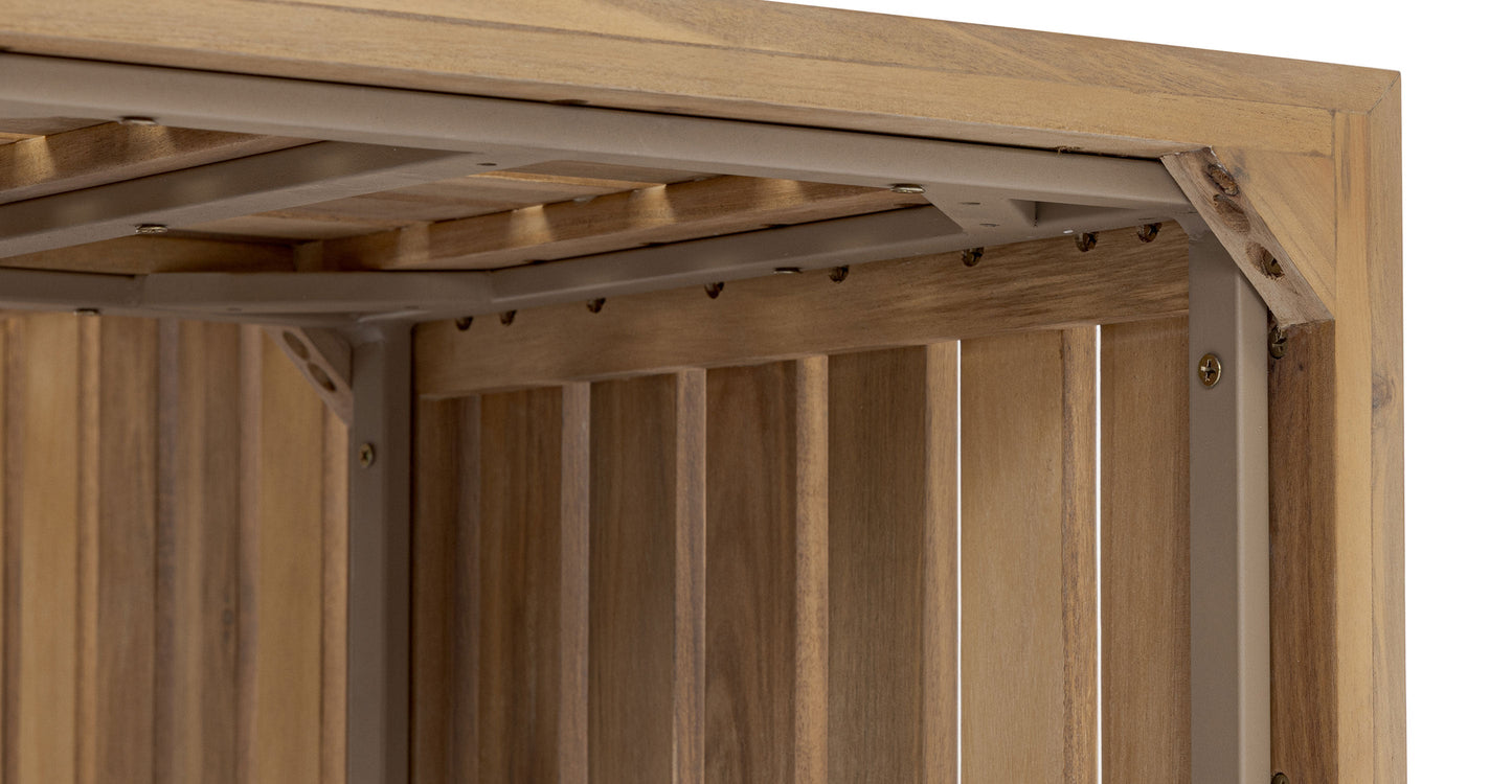 Divano angolare da esterno Lobos con tavolino da caffè