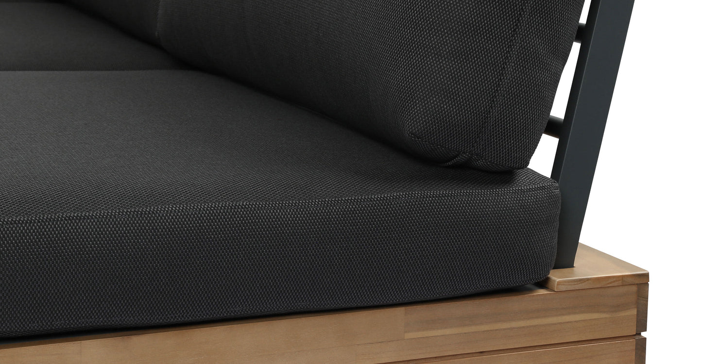 Set componibile angolare modulare Celenza con tavolino da caffè