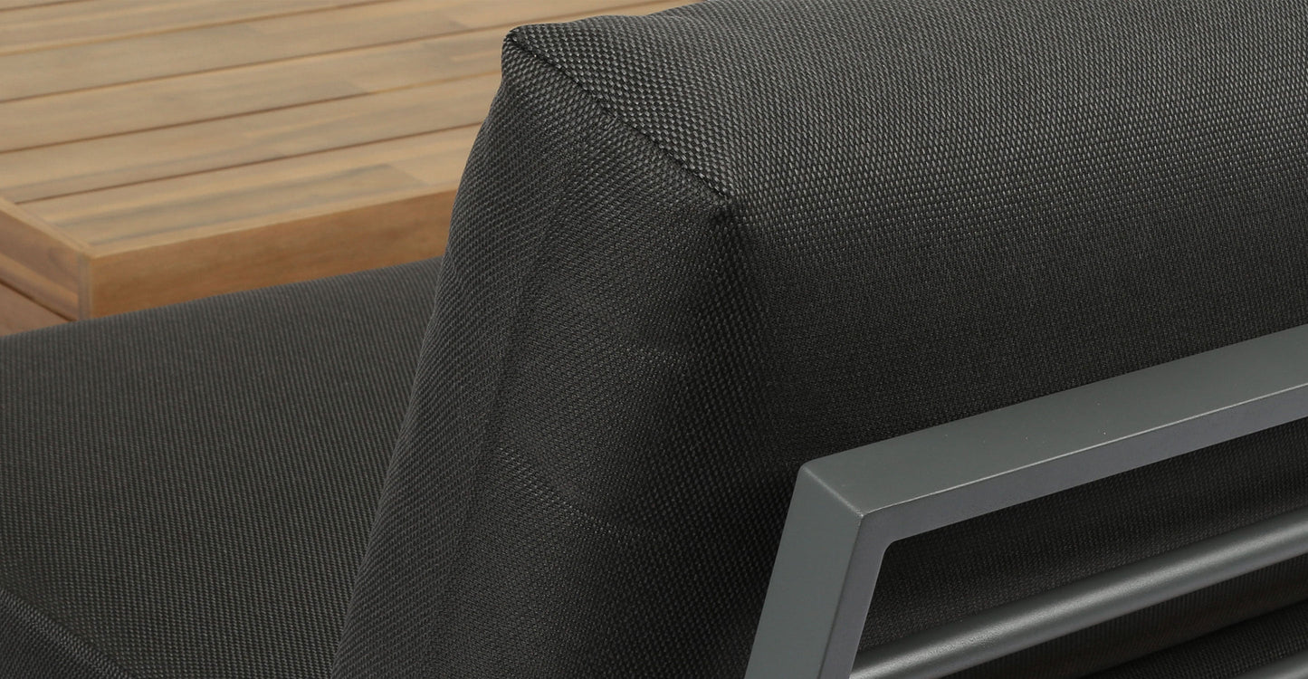 Set componibile angolare modulare Celenza con tavolino da caffè