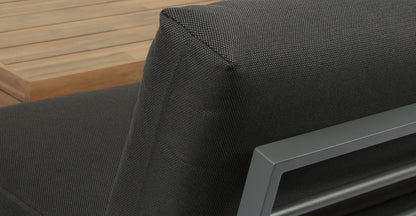 Set componibile angolare modulare Celenza con tavolino da caffè