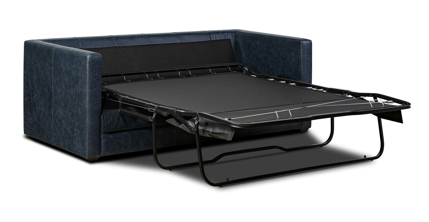 Divano letto trasformabile estraibile in pelle Napa 82