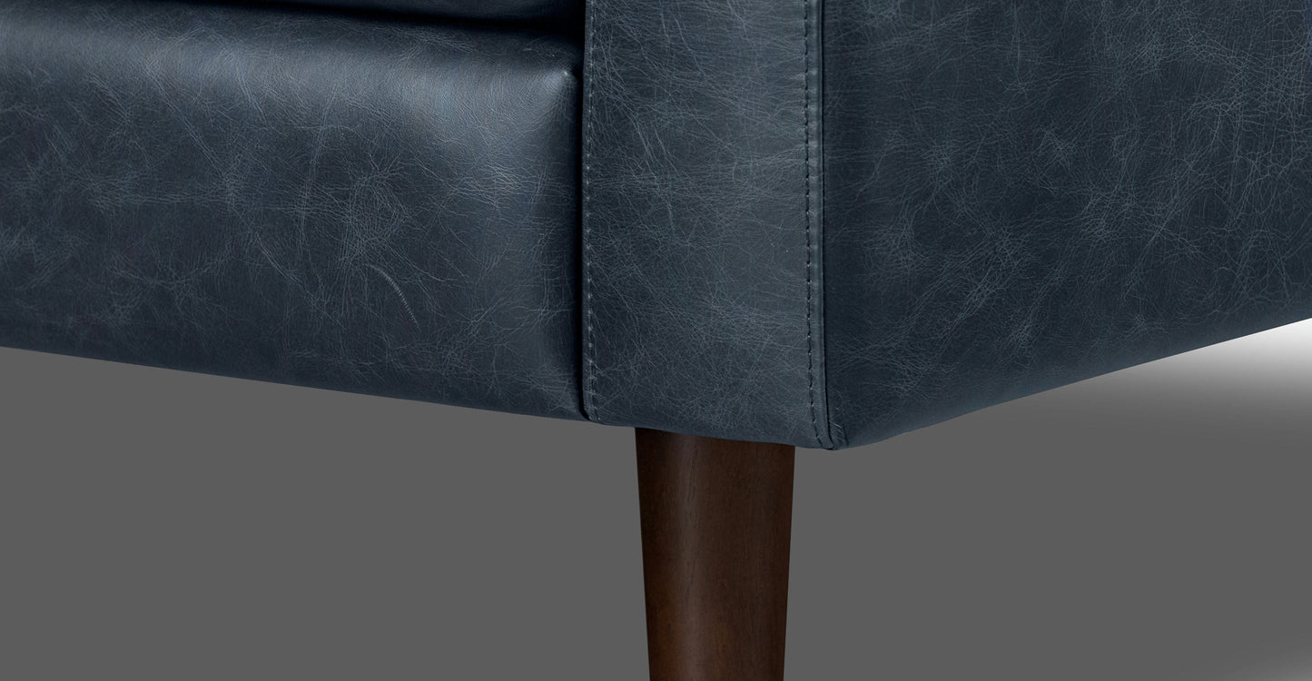 Divano angolare in pelle Napa