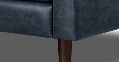 Divano angolare in pelle Napa