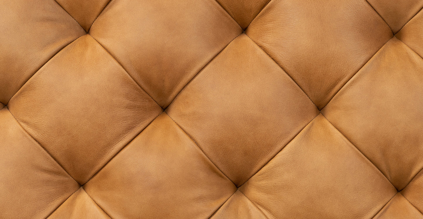 Pouf Torino con gambe in legno