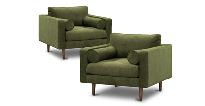 Poltrona in velluto Napa