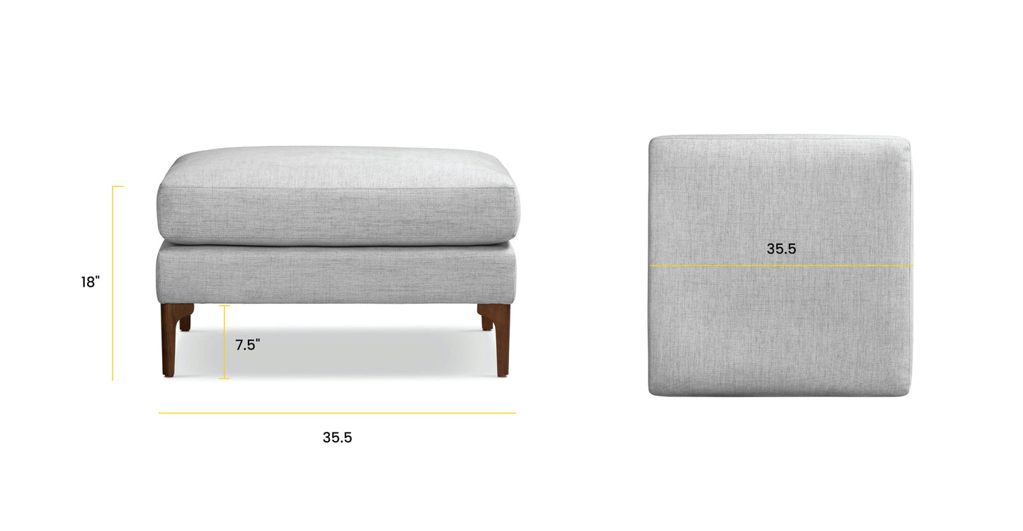 Pouf in tessuto Mateo