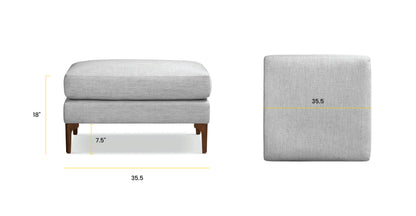 Pouf in tessuto Mateo