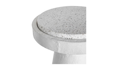 Tavolino con libro decorativo