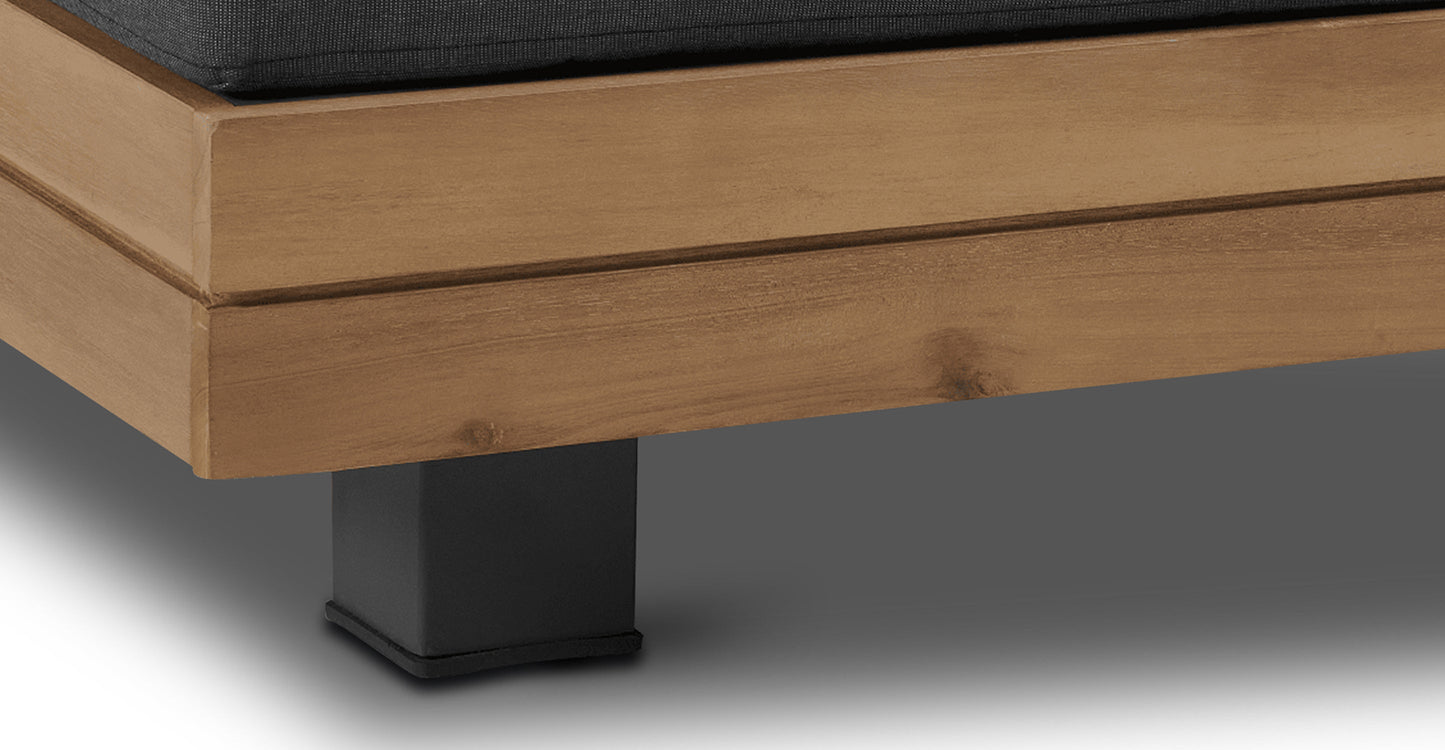 Set angolare componibile Celenza con tavolino da caffè