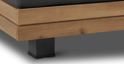 Set angolare componibile Celenza con tavolino da caffè