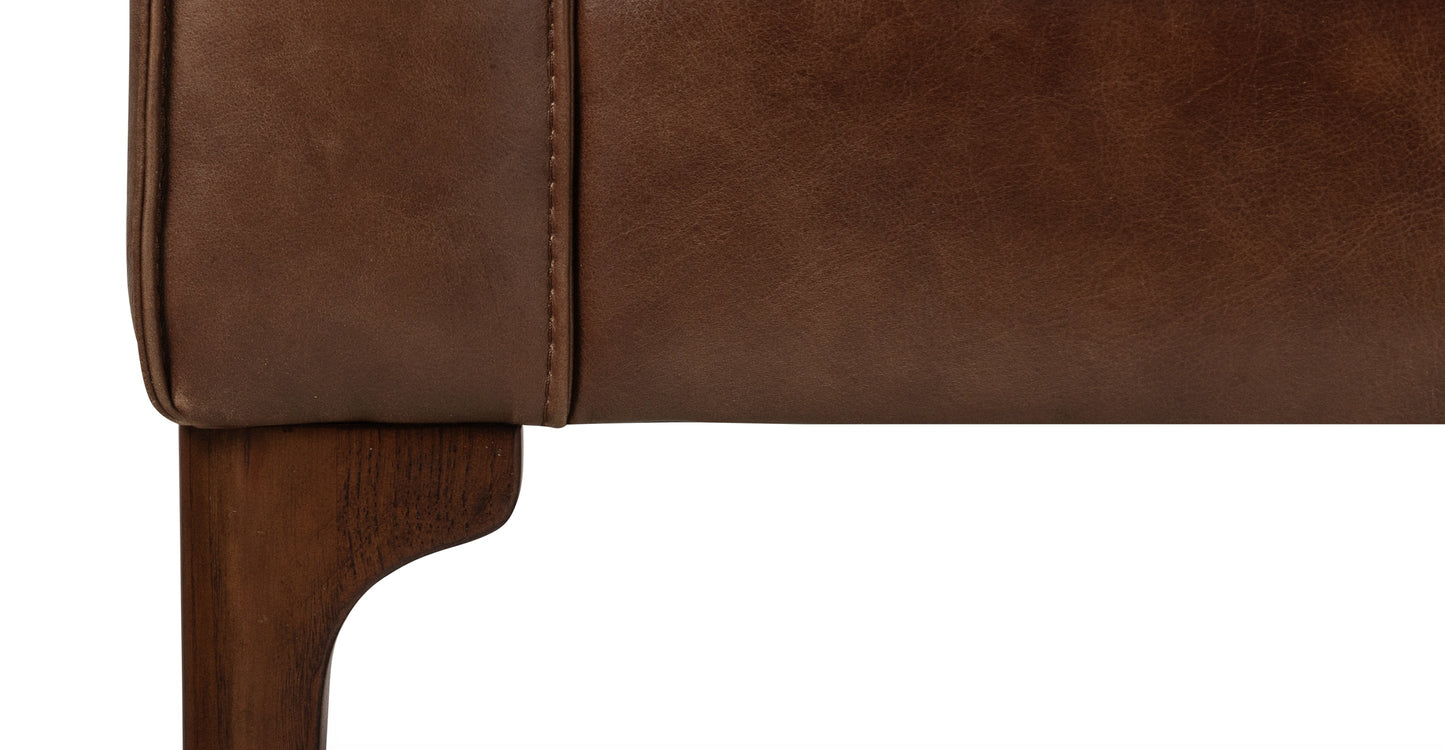 Poltrona in pelle Mateo