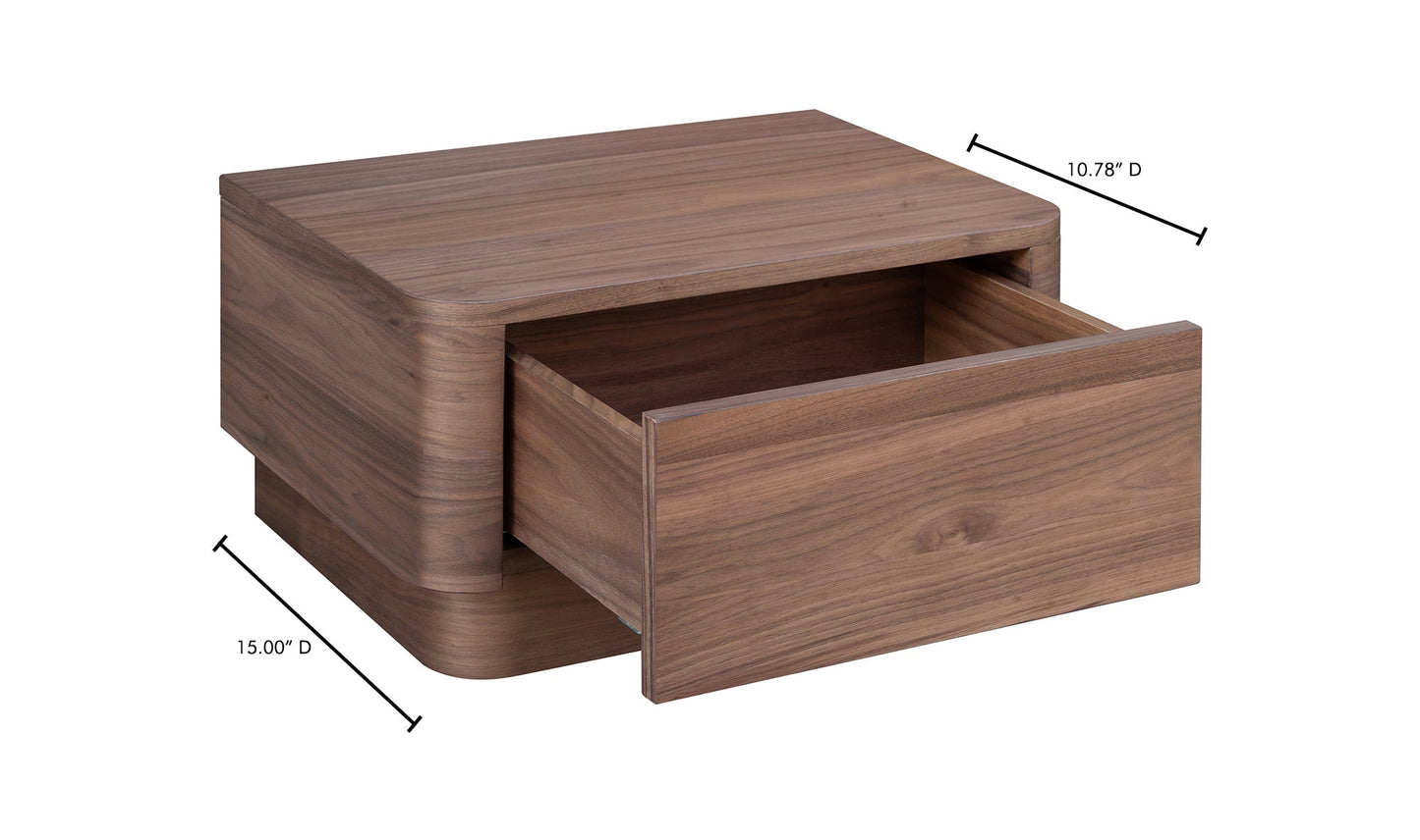 Comodino piccolo arrotondato