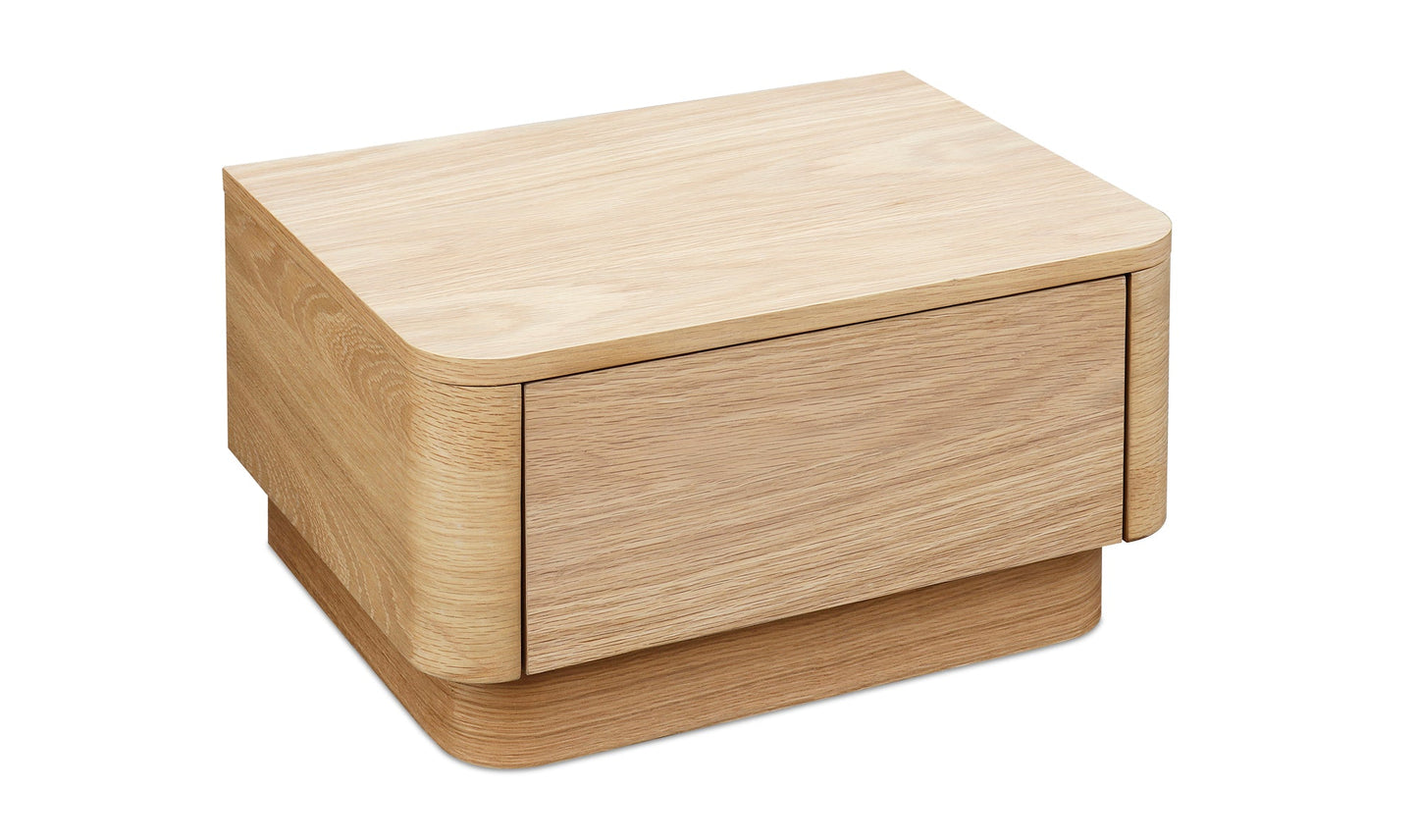 Comodino piccolo arrotondato