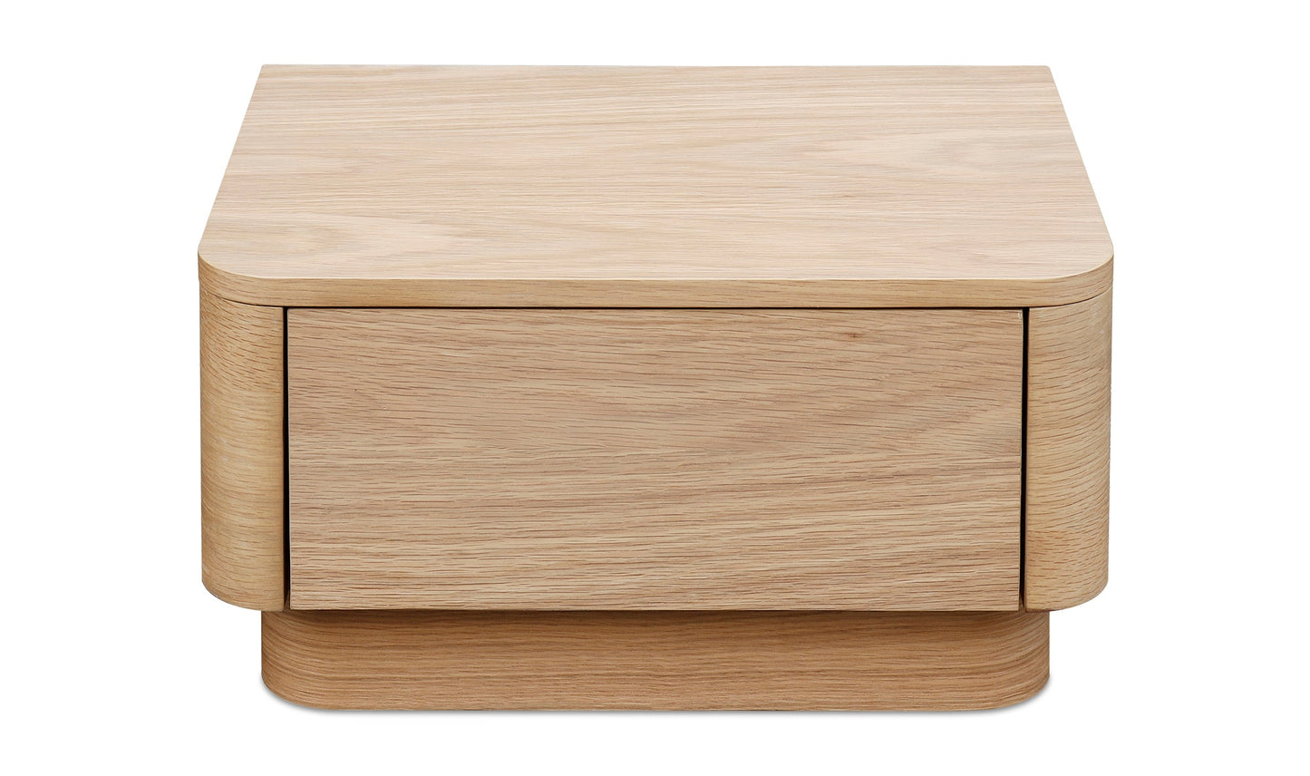 Comodino piccolo arrotondato