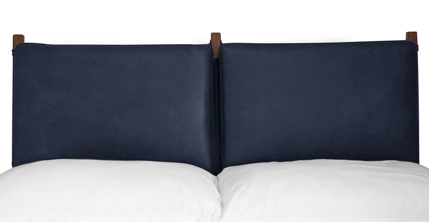 Letto Truro con cuscini in pelle