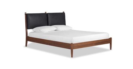 Letto Truro con cuscini in pelle