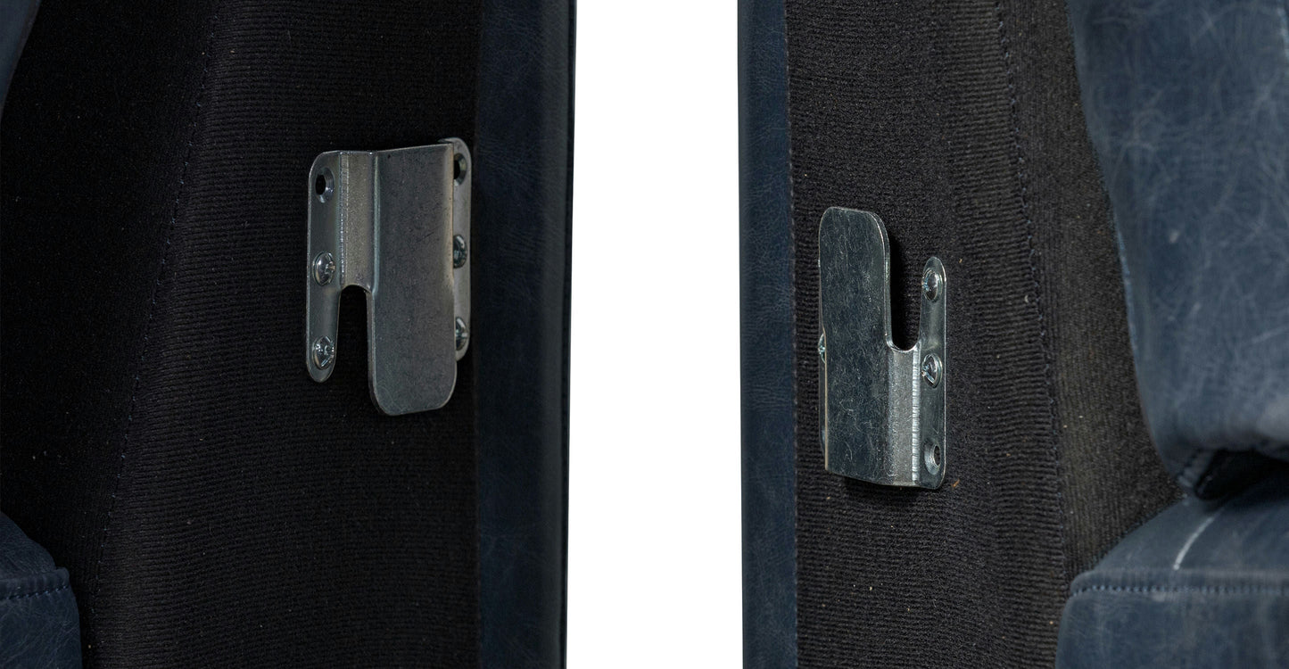 Divano angolare in pelle Napa