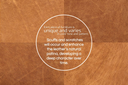 Divano in pelle Argan