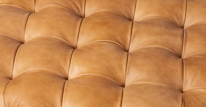 Pouf Torino con gambe in legno