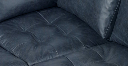 Divano angolare in pelle Napa