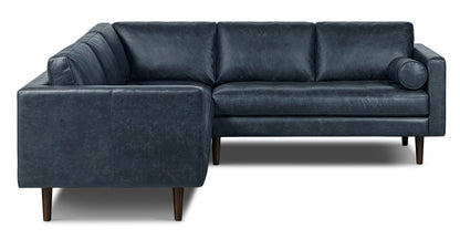 Divano angolare in pelle Napa