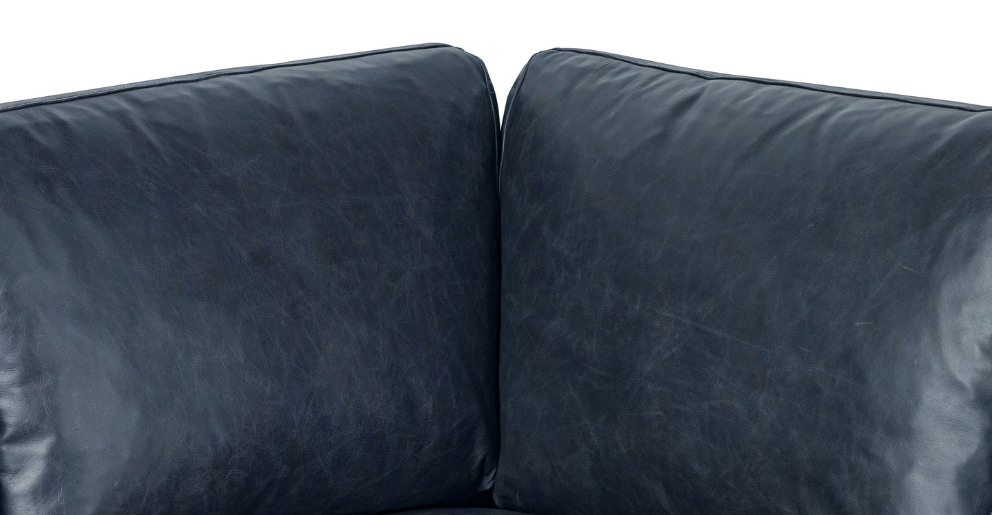 Divano angolare in pelle Napa