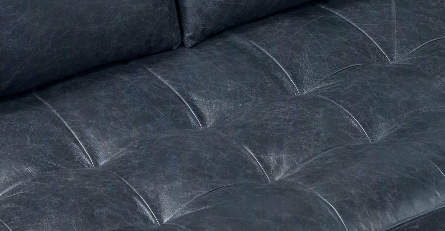 Divano letto trasformabile estraibile in pelle Napa 82