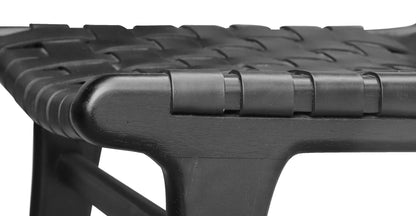 Sedia da pranzo Banda in teak e pelle