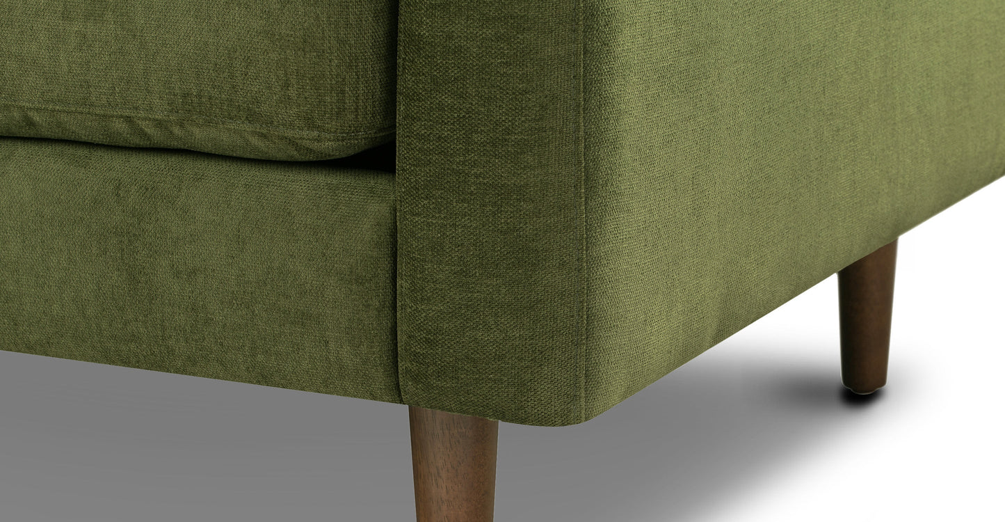 Divano componibile in velluto Napa rivolto a sinistra