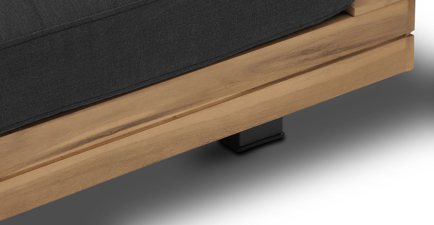 Set angolare componibile Celenza con tavolino da caffè