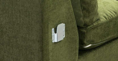 Divano componibile in velluto Napa rivolto a destra