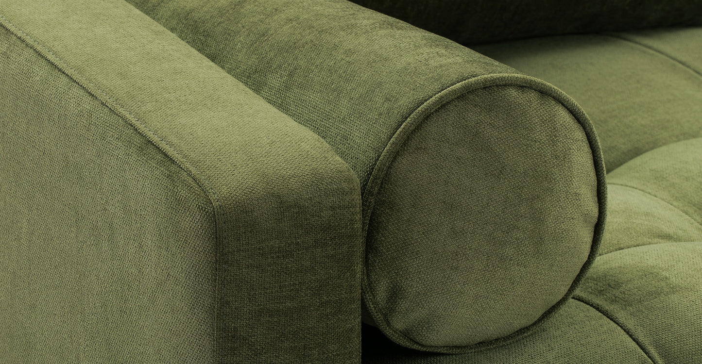 Divano da appartamento in velluto Napa 72