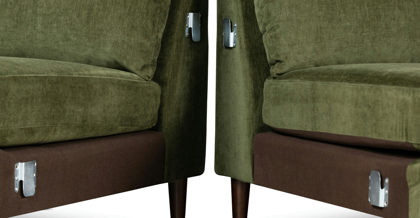 Divano componibile Lucerne con chaise longue extra-large rivolto a destra