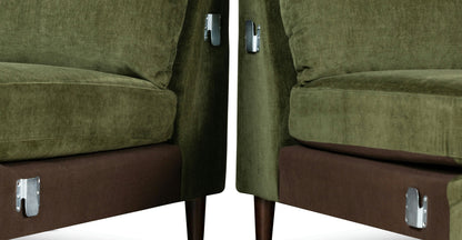 Divano componibile Lucerne con chaise longue extra-large rivolto a destra