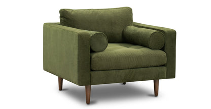 Poltrona in velluto Napa